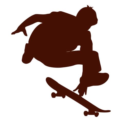 Skateboarding Jump Silhouette Transparent Png And Svg Vector File