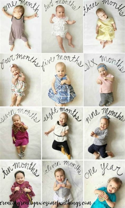 23 Unique Monthly Baby Photo Ideas Monthly Baby Pictures Monthly