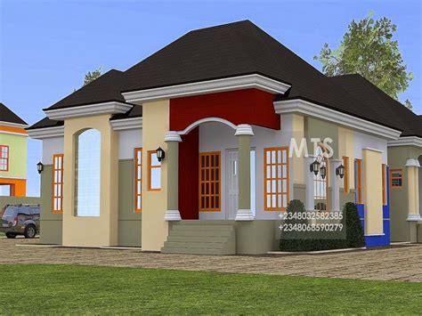 2 bedrooms 2 beds 1.5 floor 2.5 bathrooms 2.5 baths 0 garage bays 0 garage plan: 2 Bedroom Bungalow Design In Nigeria | Bungalow house ...