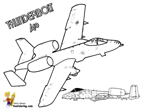 Https://wstravely.com/coloring Page/a10 Thunderbolt Coloring Pages