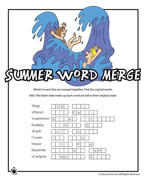 Beach word search 231x300 summer worksheets for kids. Summer Word Searches and Summer Word Puzzles | Woo! Jr ...