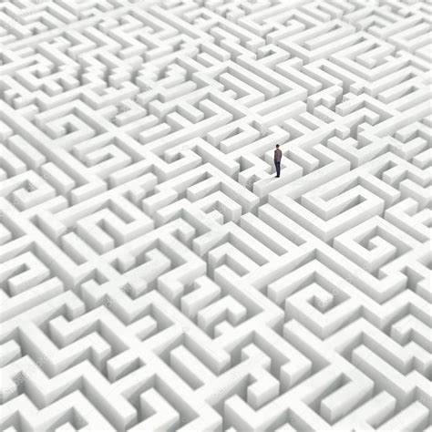 Businessman In A Maze — Stock Photo © Kantver 46660237