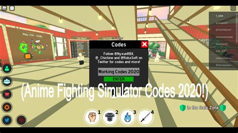 Sorcerer fighting simulator codes can give items, pets, gems, coins and more. Anime Fighting Simulator (Working Codes 2020!!) - ROBLOX ...