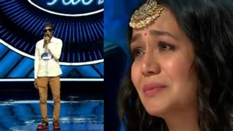 Indian Idol 11 Neha Kakkar Breaks Down Hearing About Contestant Who Set Himself On Fire India