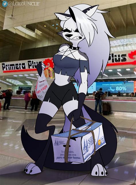 The Big Imageboard Tbib Absurd Res Airport Anthro Bag Canid Canid Demon Demon El Loko Female