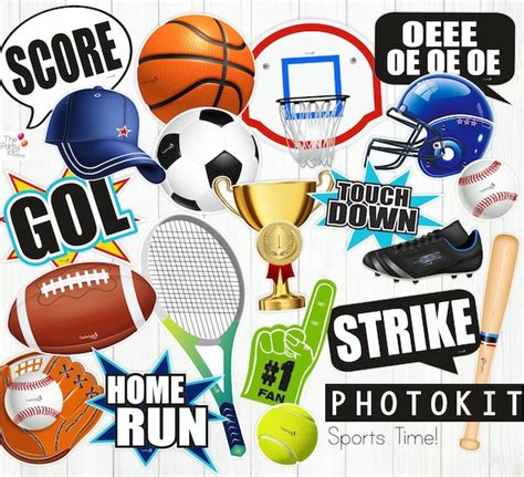 Sports Photo Props All Sports Party Instant Download By