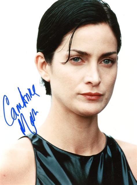 Carrie Anne Moss Autograph In Person Signed Photograph By Moss