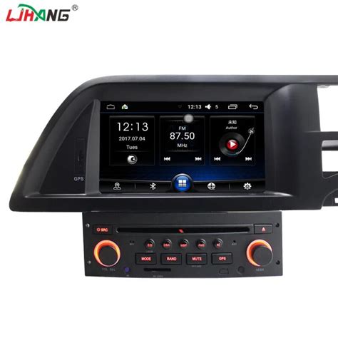 LJHANG Android Car Radio DVD Player GPS Navigation For Citroen C Bluetooth RDS Steering