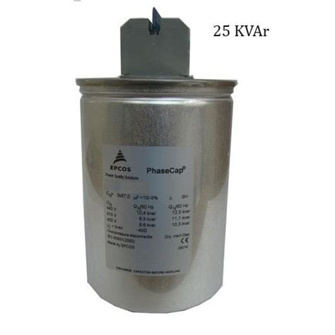 Epcos 25 Kvar Phase Cap Round Energy Heavy Duty Gas Filled At Rs 4125