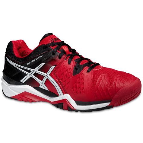 See more ideas about tennis shoes, tennis, shoes. Asics Mens GEL-Resolution 6 Tennis Shoes - Fiery Red - Tennisnuts.com