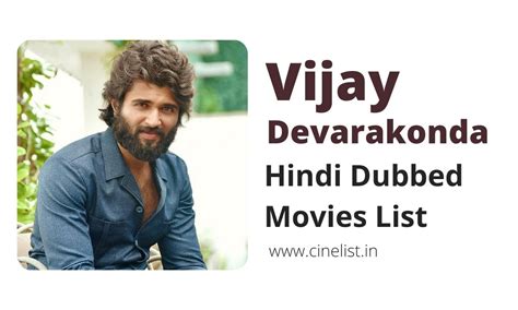 Vijay Devarakonda Hindi Dubbed Movies List Cinelist