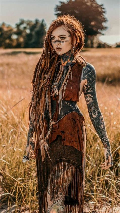 Viking Makeup Viking Warrior Woman Dreadlocks Girl Viking Hair Viking Dress Mode Hippie