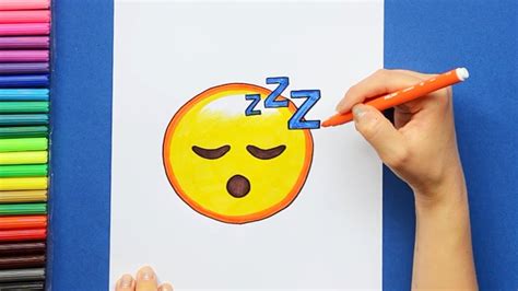How To Draw Sleeping Face Emoji Youtube