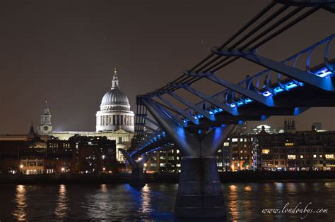 Millenium Bridge By Night Credit Photo London By S London Sydney