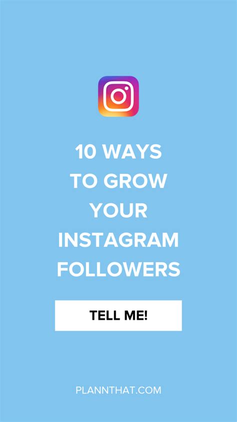 10 Ways To Grow Your Instagram Followers
