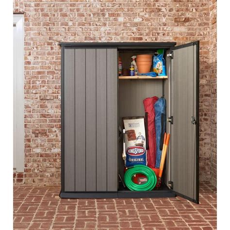 Vertical Shed With Shelves