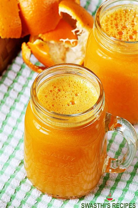 Orange Juice Recipe 4 Methods Swasthis Recipes
