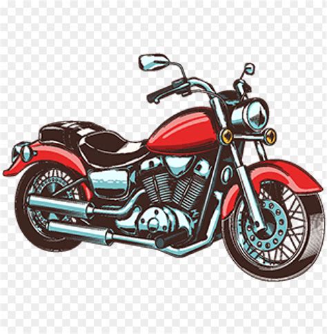 Hand Drawn Vintage Motorcycle Motorrad Gezeichnet PNG Image With