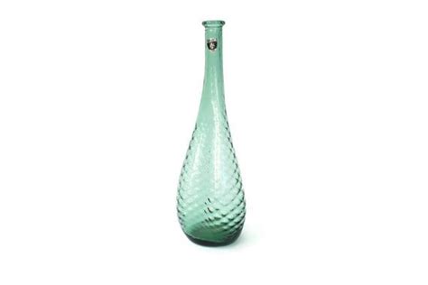 Italian Glass Bottle Florentine Originals Genie Bottle Mid Etsy Blown Glass Decanter