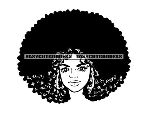 melanin woman afro kinky curly hair portrait long eyelashes etsy