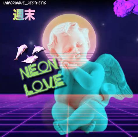Vaporwave Aesthetic Neon Love 2020 Lines In Wax