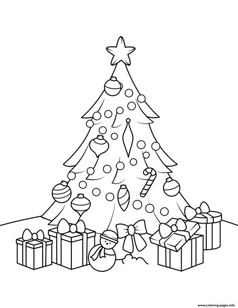Santa claus is the merry old gent living at the north pole who brings good little children their presents every year at christmas. Christmas Tree With Presents Coloring Pages Printable