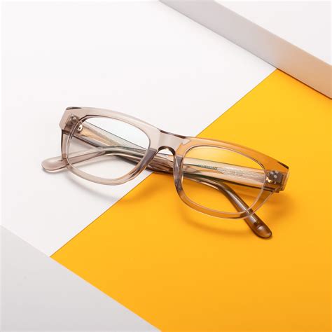 Amber Horn Rimmed Acetate Square Eyeglasses April In 2022 Horn Rimmed Eyeglass Lenses