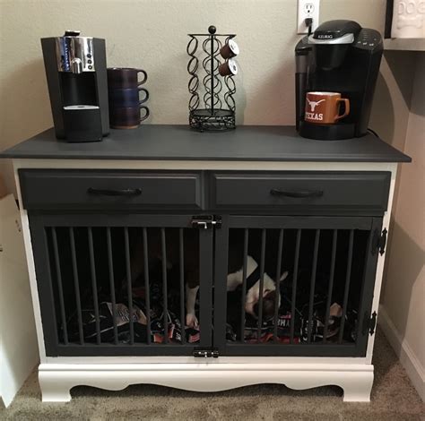 Turned A 20 Dresser Into A Gorgeous Dog Kennelcoffee Station