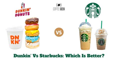 Dunkin Vs Starbucks Whos Has Better Coffee Comparison