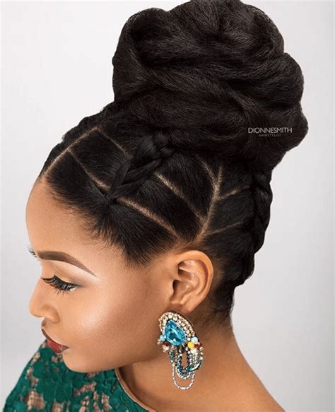 Home » recently added » products » seasonal » a braided bun hairstyle tutorial for valentines day. Wedding Hairstyles for Black Women, african american ...