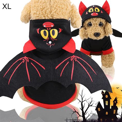 Fall Winter Pet Dog Bats Costume Coat Cat Halloween Party Cosplay Fancy
