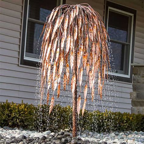 Copper Trees Weeping Willow Fountains The Pond Guy