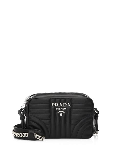 Lyst Prada Quilted Crossbody Bag In Black Save 6