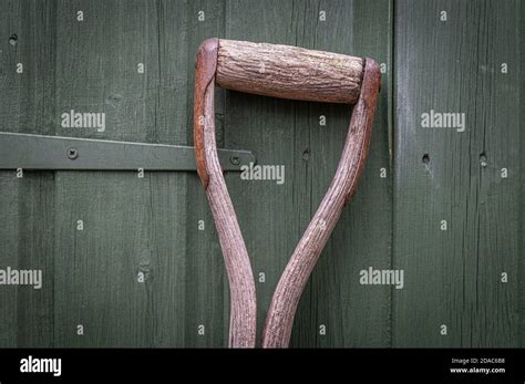 Old Spade Handle Hi Res Stock Photography And Images Alamy