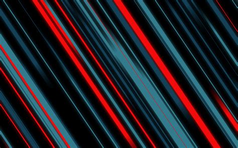 Download Wallpaper 3840x2400 Material Style Lines Red And Dark