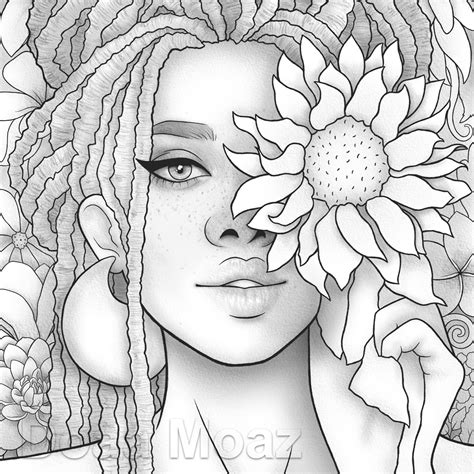 Printable Coloring Page Girl Portrait And Clothes Colouring Ubicaciondepersonascdmxgobmx