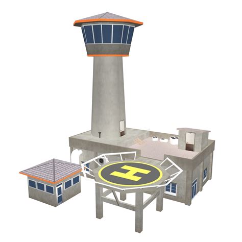 3d Asset Game Ready Air Traffic Control Tower Cgtrader