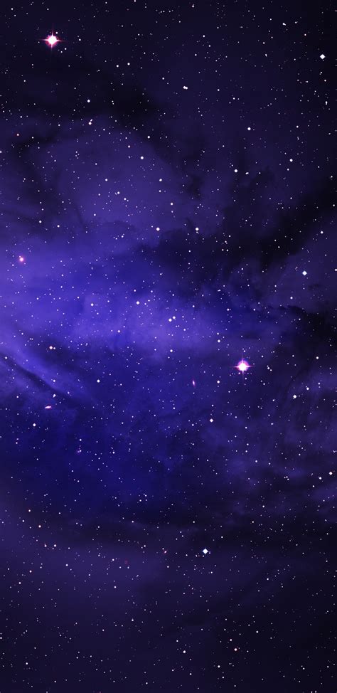 1440x2960 Space Stars Purple Sky Samsung Galaxy Note 98