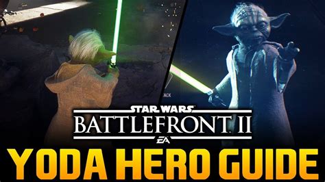 New Yoda Gameplay Revealed Star Wars Battlefront 2 Heroes Youtube