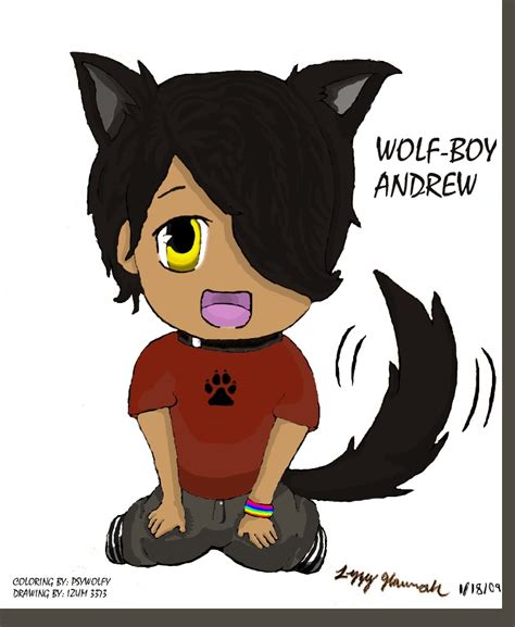 Wolf Boy Andrew Colored By Psywolfy On Deviantart