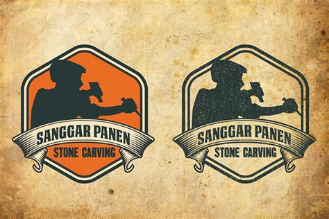 Sanggar Panen Stone Carving Logo On Behance