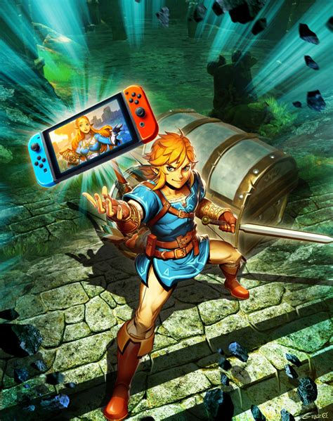 Nintendo Switch Zelda Breath Of The Wild By Genzoman The Legend Of