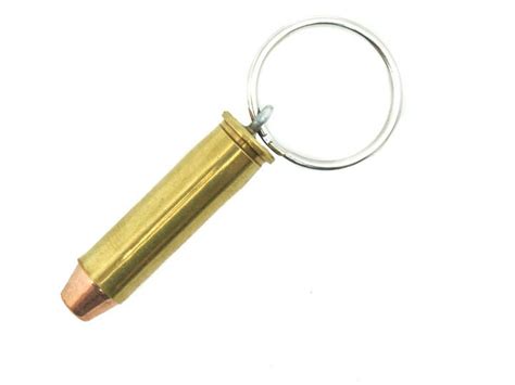 357 Magnum Brass Bullet Keychain 42 40 9474 L17 Etsy