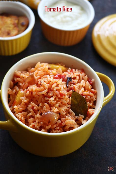 Tomato Rice Recipe Thakkali Sadam Recipe Sharmis Passions