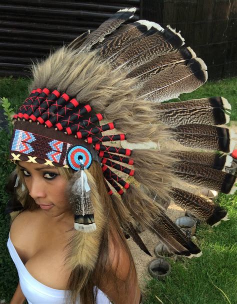 Horn Of Native American Indian Headdress Costume War Bonnet Clothing Shoes And Accessories