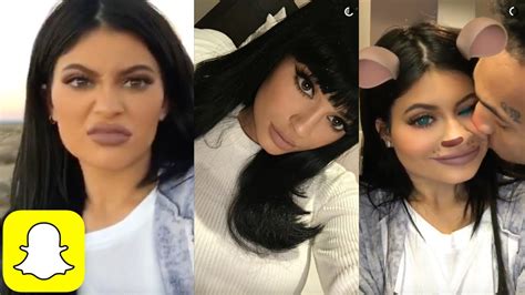 Kylie Jenners Roadtrip Tyga Kissing Her On Snapchat Youtube