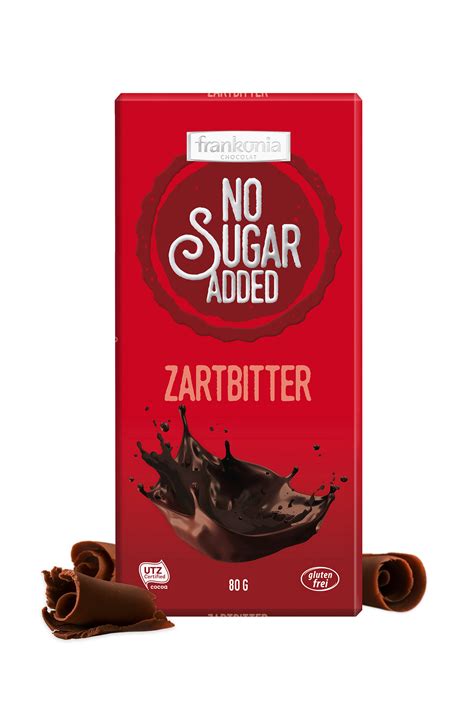 Zartbitter Schokolade No Sugar Added Frankonia Soulfood Lowcarberia