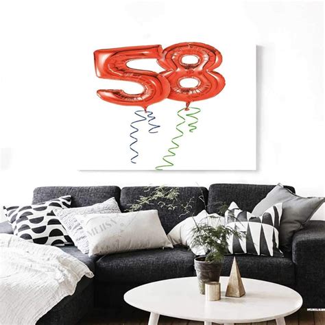 58th Birthday Wall Paintings Getting Older Best Wishes