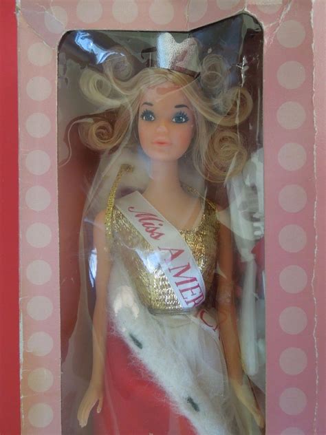 Nrfb Vintage Mattel Quick Curl Miss America Barbie 8697 Circa 1972 Ebay New Barbie Dolls
