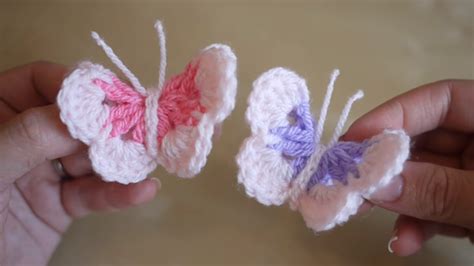 crochet beautiful butterfly step by step diy tutorial for beginners video crochet